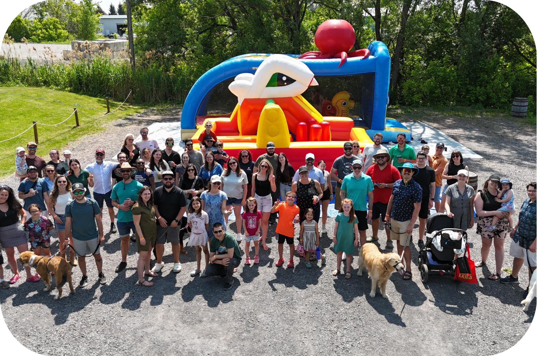 Équipe Shellex lors de la Fête de la famille