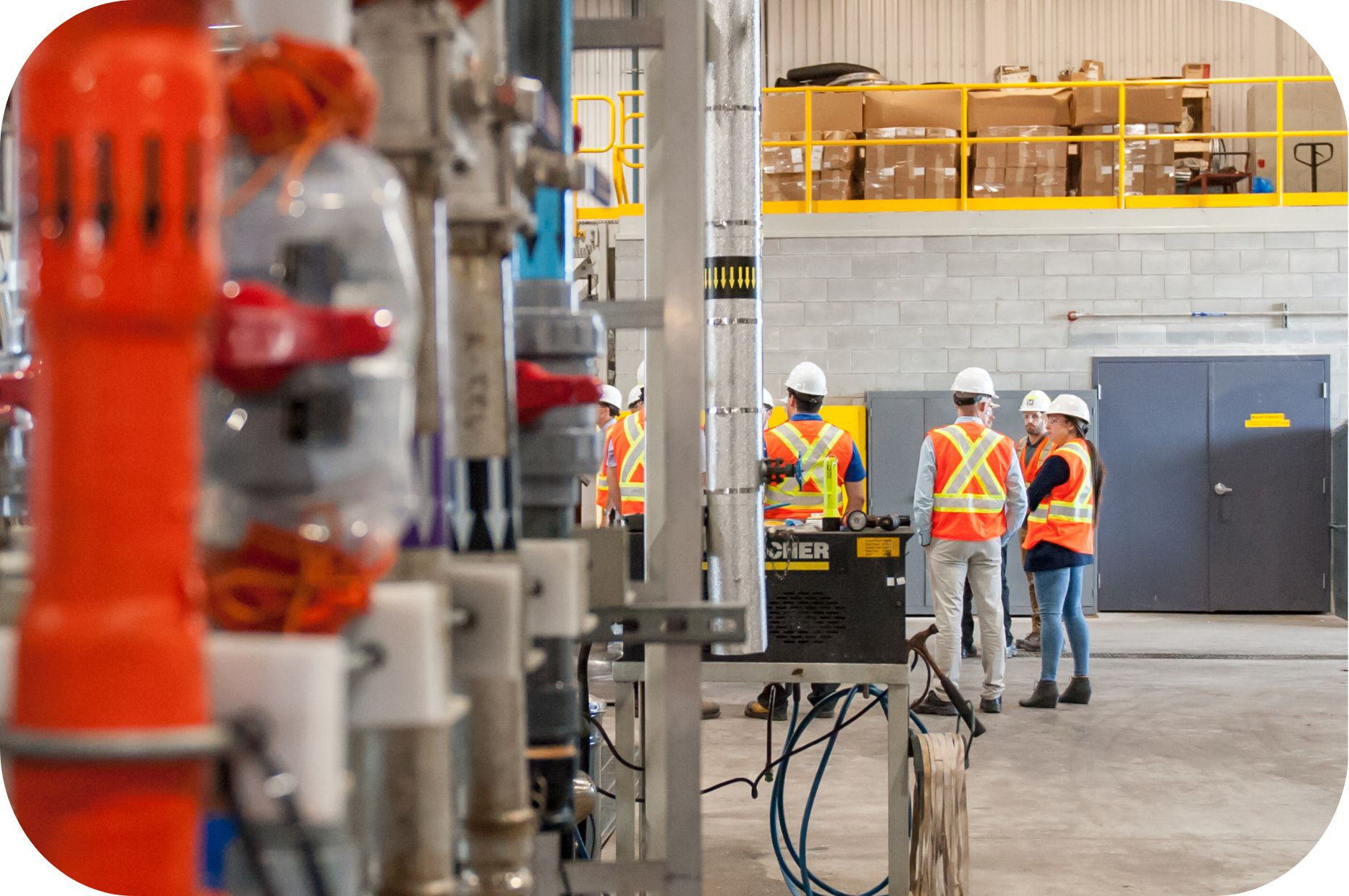 Équipe multidisciplinaire en procédés industriels